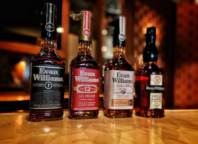 Heaven Hill Frank Stamper (2) Evan Williams bottles.JPG