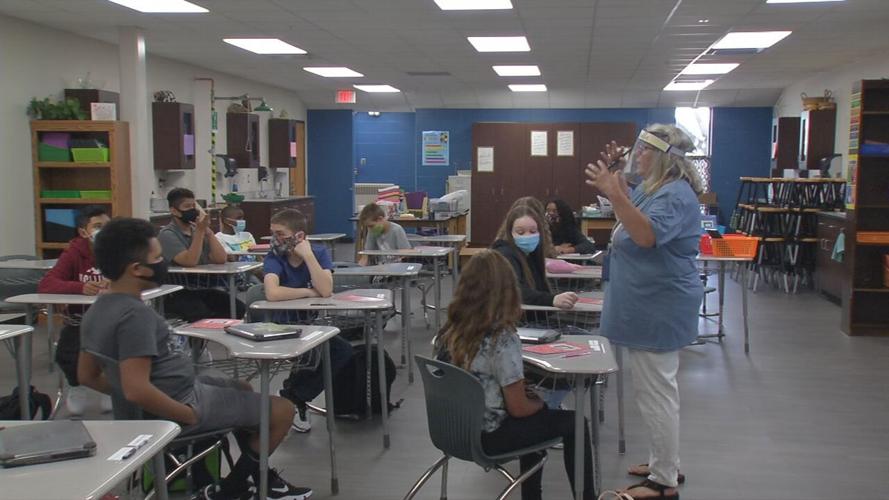 Masked students in Indiana schools