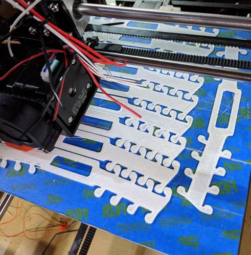 3D printer makes plastic PPE pieces