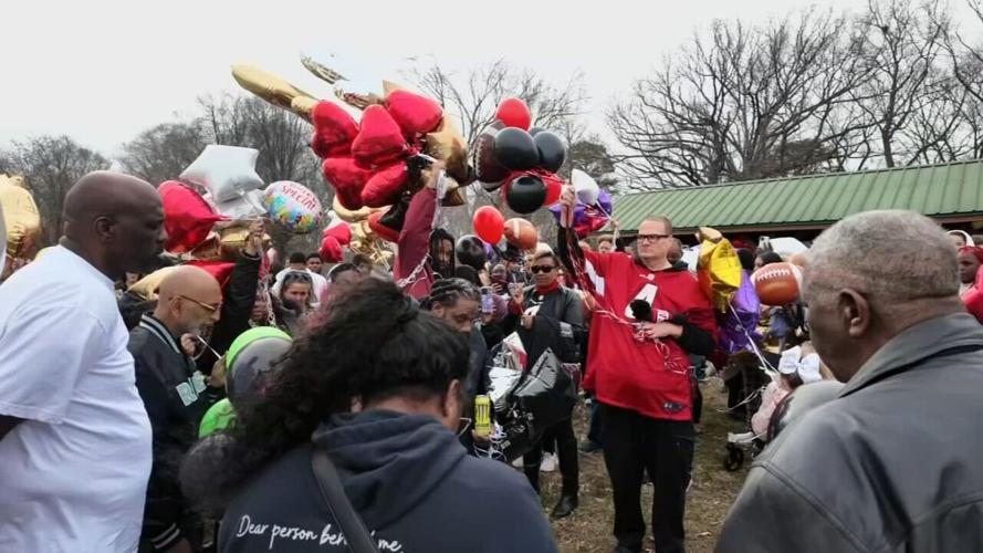 Rondale Moore balloon release - 3.1.26
