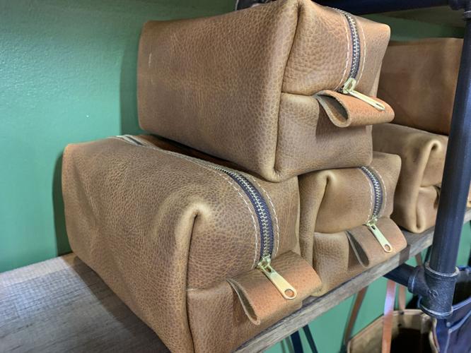 Leather goods from Dead Sled Leather Company (zipper bags)