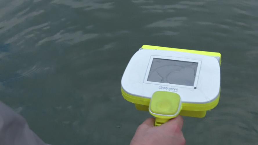 Clark County Emergency Management led first responders on day of training on a hand-held sonar device at Deam Lake in Borden, Indiana. (WDRB Image) Jan. 4, 2024