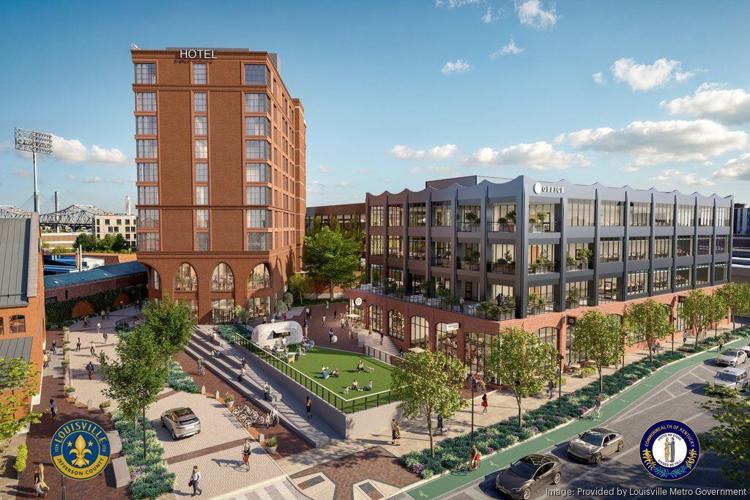 Rendering of Louisville Sports Entertainment District