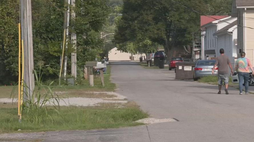 Poplar Street in Pekin, Indiana