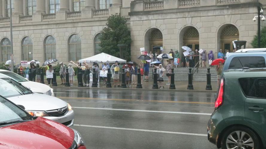 Downtown Louisville "Good Trouble" protest 7-17-2