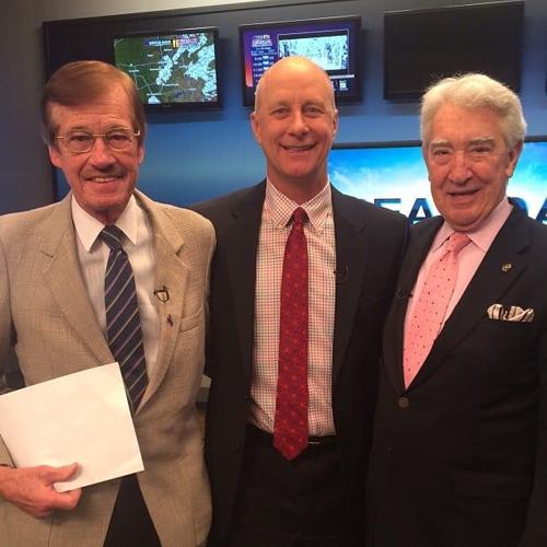 Perkey, Wayne on right with TM center and Van Vance on left at WHAS TV studio date unk via TM.jpg