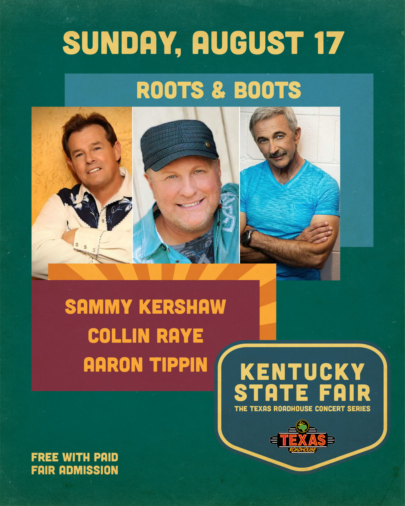 Texas Roadhouse Concert Series flyer