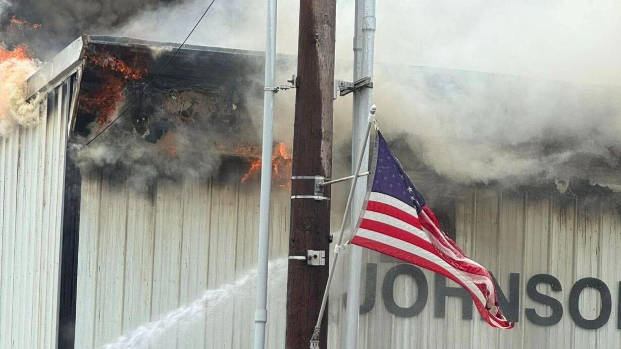 Fire on S. Main Street in Eminence - 6.30.25