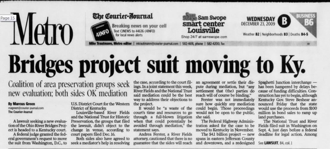 Marcus Green 2009 bridges project story