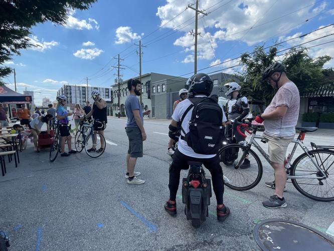 CycLOUvia in downtown Louisville on June 5, 2022.