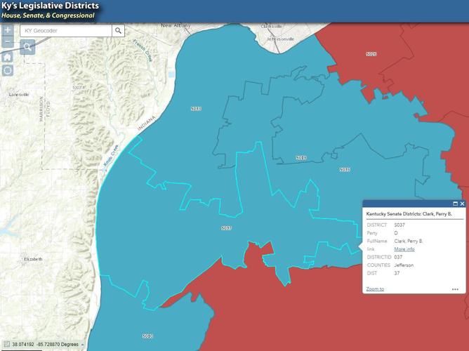 Kentucky Senate District 37 map
