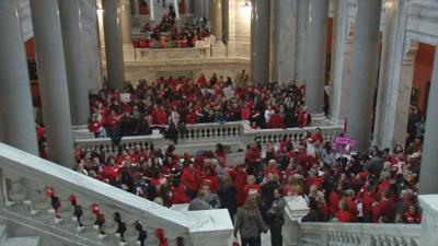 Teacher protest at Capitol