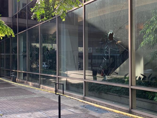 LMPD Protests - Fifth Third Bank Broken Windows