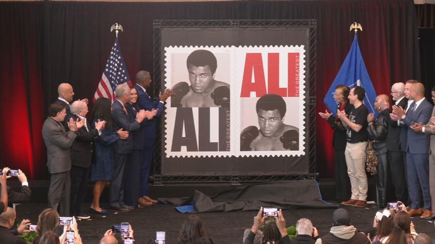 Muhammad Ali first day stamp ceremony 1-15-26