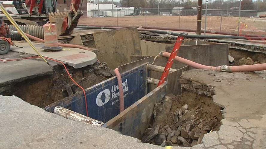 Damaged Sewer Line in New Albany