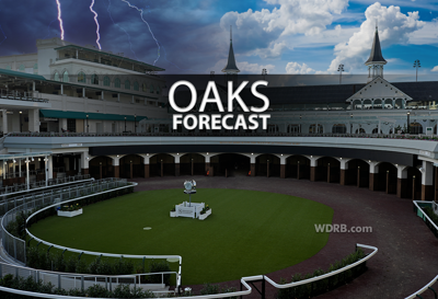 Oaks Forecast: The 4 Hour Window Storms Are Most Likely...