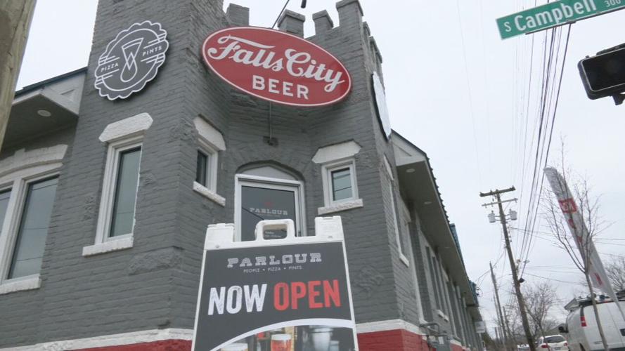 Store front of Parlour Pizza