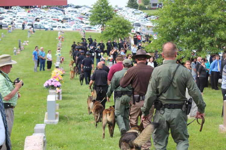 Funeral service and procession for Bardstown Police Ofc. Jason Ellis on May 30, 2013