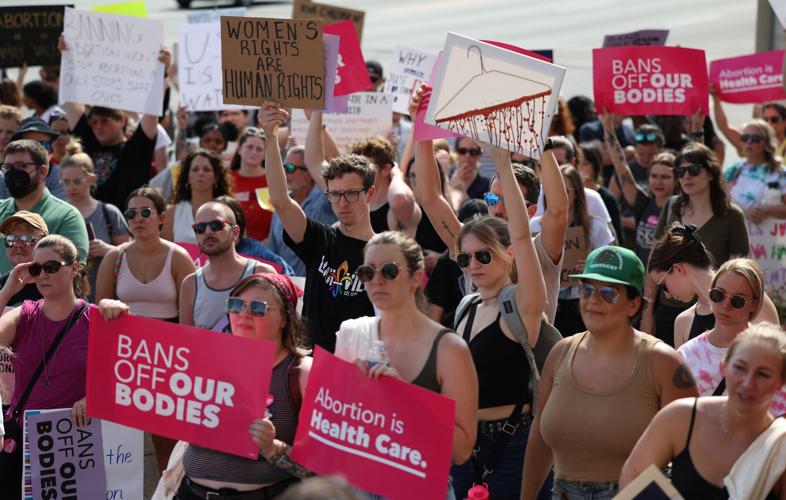 Abortion rally in downtown Louisville