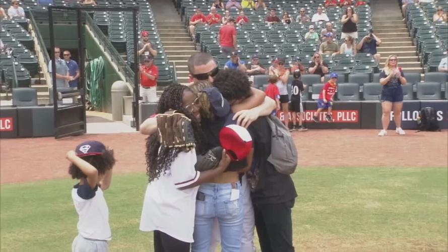 Michael Miller surprises family at Bats game.jpeg