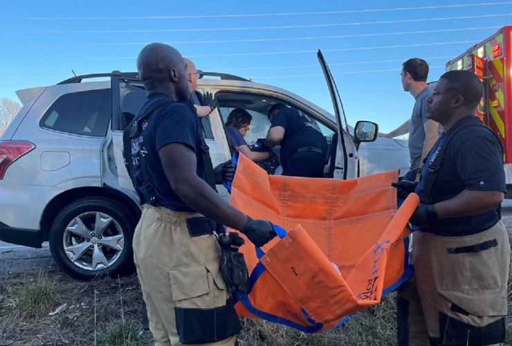 Birth of Benjamin Carroll on Louisville's Gene Snyder Freeway