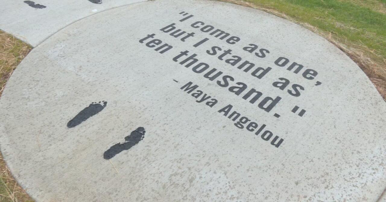 'Our Elders' Footprints' art installed on the Louisville Riverwalk - Vimarsana News