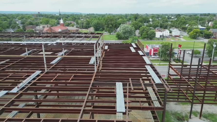 Vacant property with unfinished construction at 18th and Broadway in Louisville, Ky.