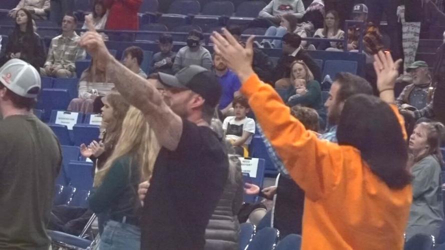 Christian young adult revival service held at Rupp Arena on Sunday, Feb. 26