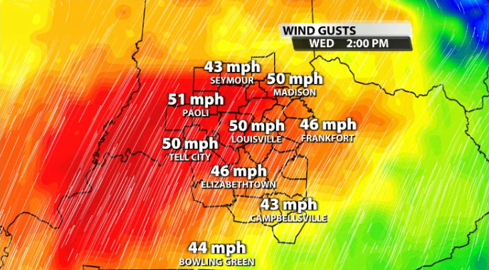 Wind Advisory Issued For Our Area Wednesday | Weather Blog | Wdrb.com