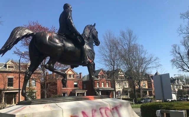 Castleman statue vandalized again - 4-12-18