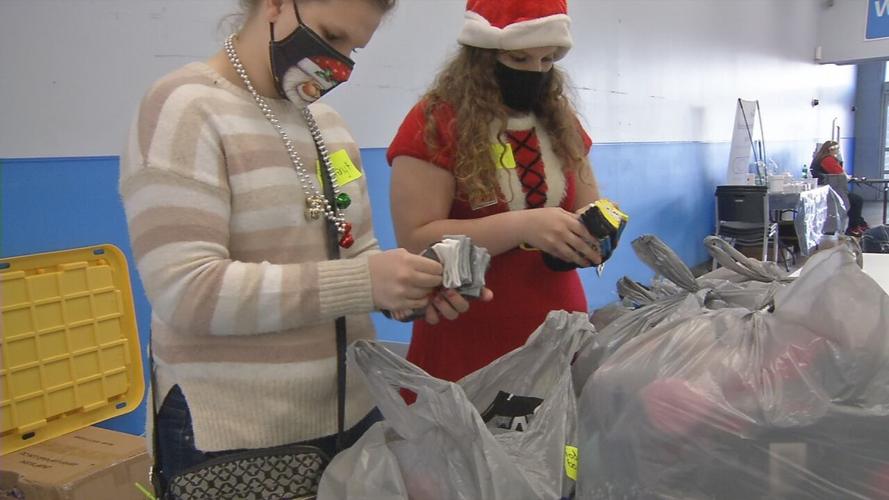 Salvation Army Angel Tree event in New Albany, Indiana