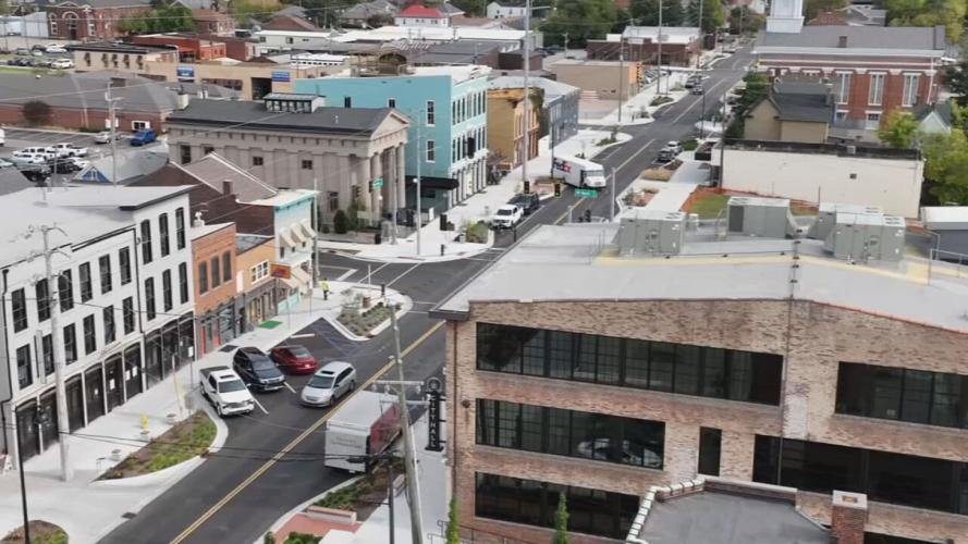 Downtown New Albany-Main Street aerial