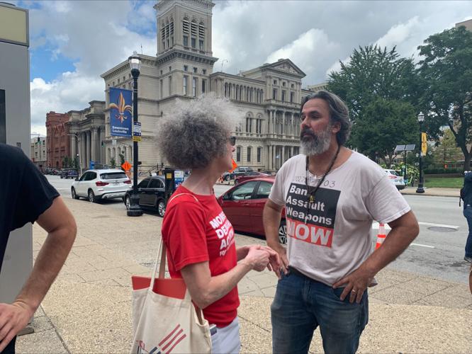 Parkland school shooting survivor and parent of victim stop in Louisville 8-7-23