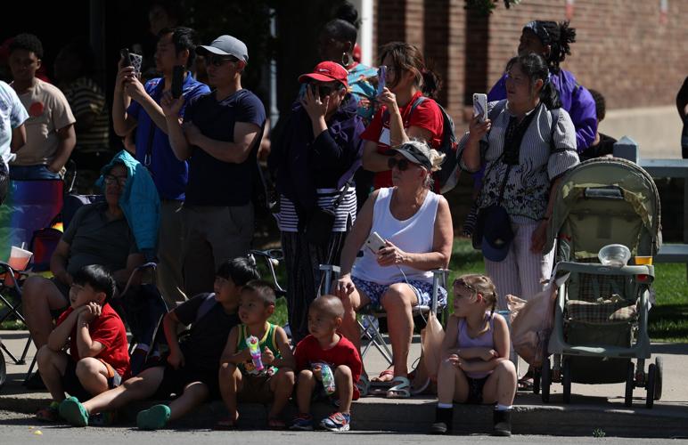 People watch the 2022 Pegasus Parade