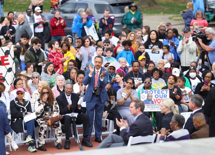 Crowd listens to speeches during March on Frankfort.JPG