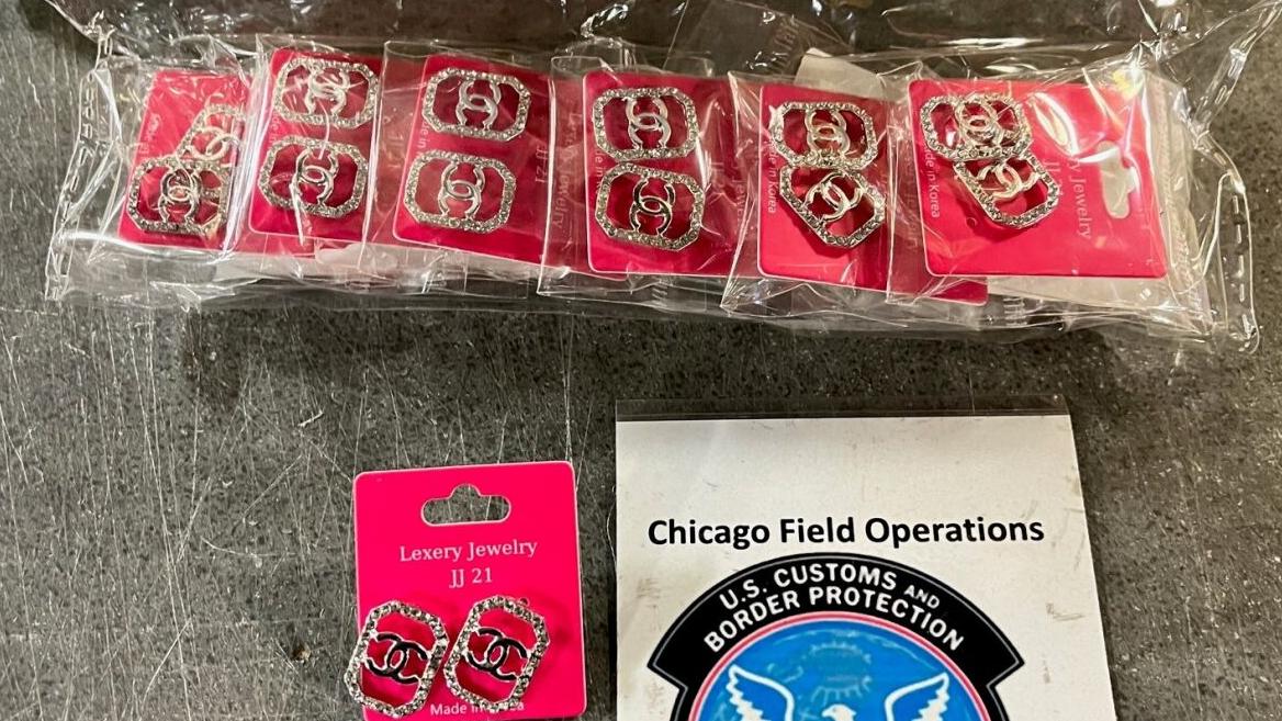 Chanel fake earrings