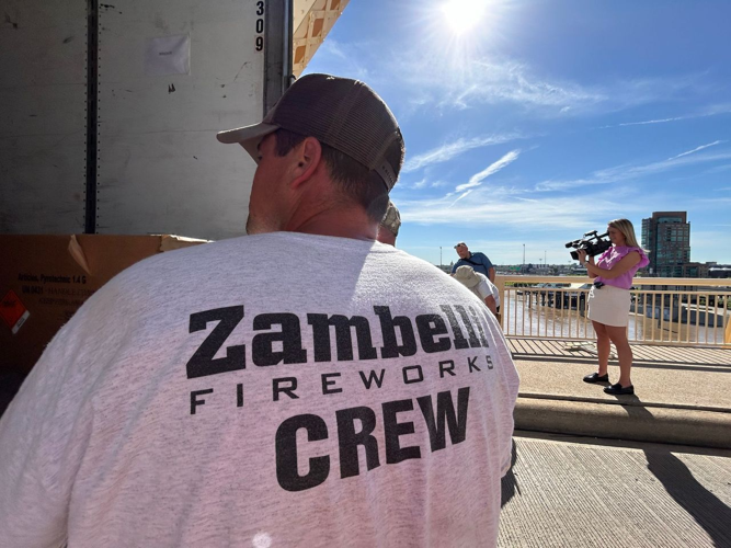 Zambelli Fireworks Crew on Bridge