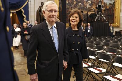 Trump Inauguration - Mitch McCconnell and Elaine Chao - 1-20-2025
