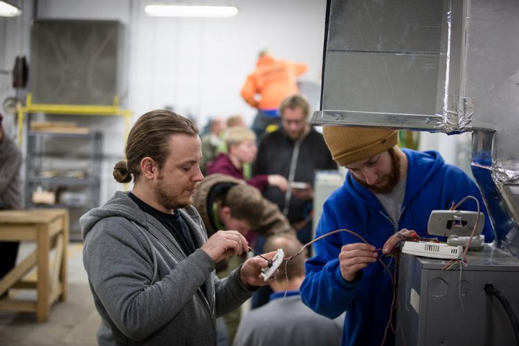 Students at the Building Institute of Central Kentucky in Lexington