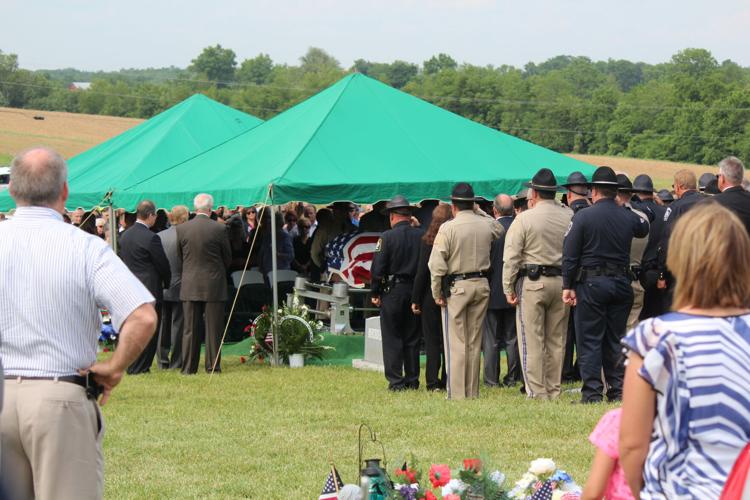 Funeral service and procession for Bardstown Police Ofc. Jason Ellis on May 30, 2013