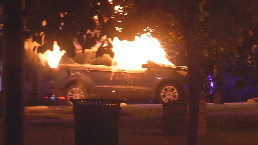 Car fire at Fourth and Breckinridge streets 9/27/20