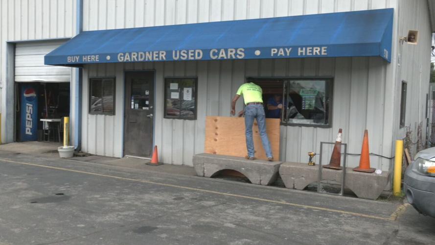 Gardner Used Cars after weekend break-in
