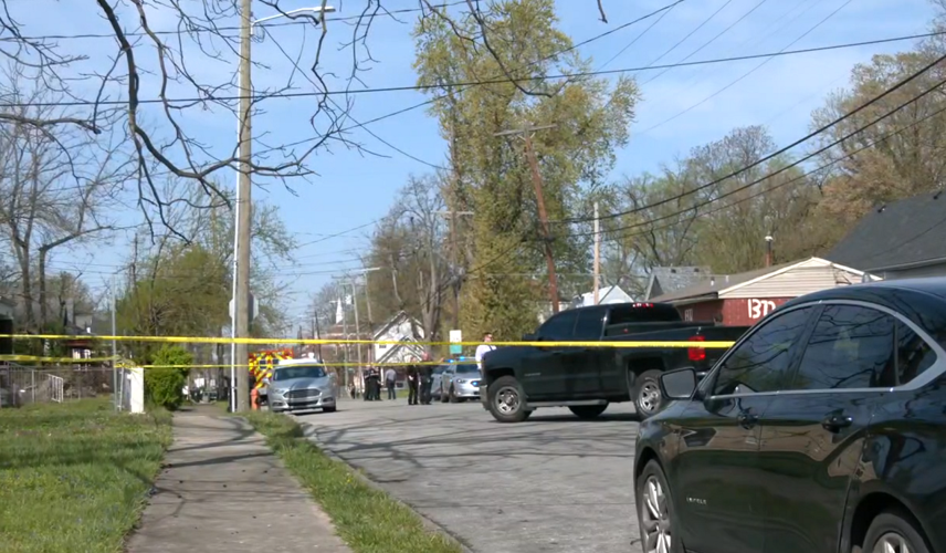 Wilson Avenue Shooting Scene in Louisville