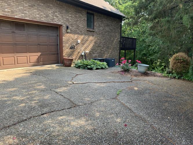 Mt. Washington sink hole house renovations driveway