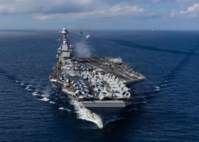 USS Gerald R. Ford aircraft carrier - Oct 1 2025