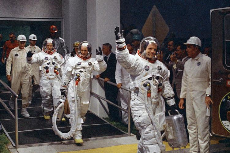 NASA - APOLLO 11 - CREW PREPARES FOR LAUNCH - - AP  FILE  7-16-69 1.jpeg