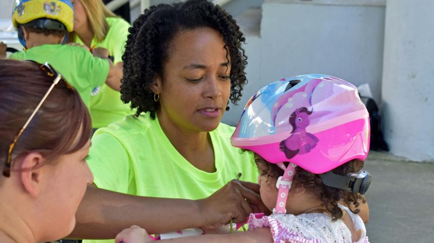Indiana foster children receive bikes, helmets (July 3, 2019)