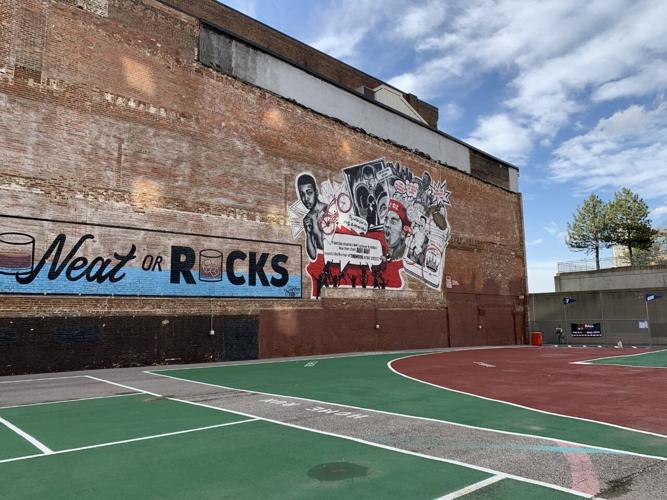 Pickleball in downtown Louisville