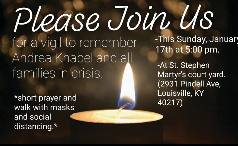 Jan. 2021 vigil for Andrea Knabel