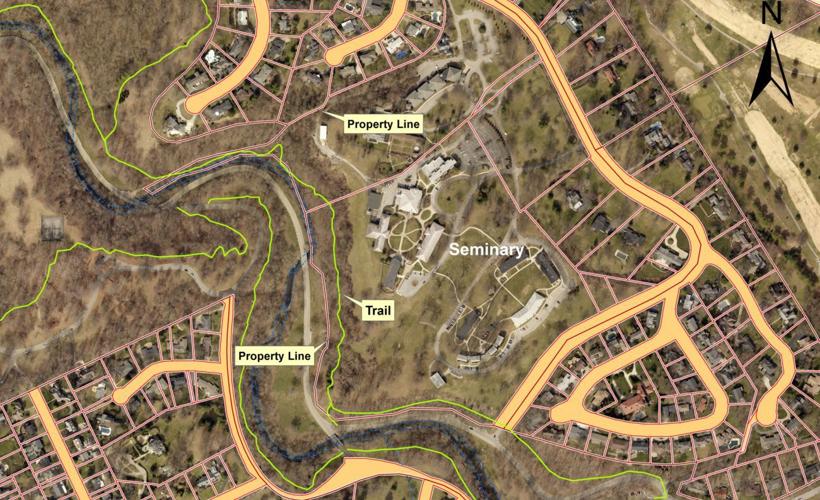 Map of Cherokee Park/Louisville Presbyterian Theological Seminary